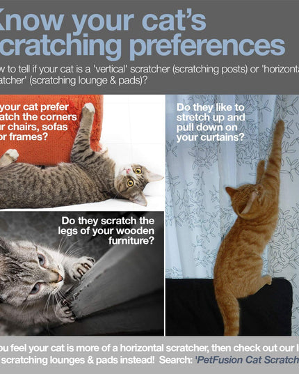 3-Sided Vertical Scratch Play & Perch Cat Scratching Post, 18" X 10.5" X 15.9", Multiple Angle Cat Scratching Pad; 6 Usable Sides, 100% Recyclable Cardboard Lounge