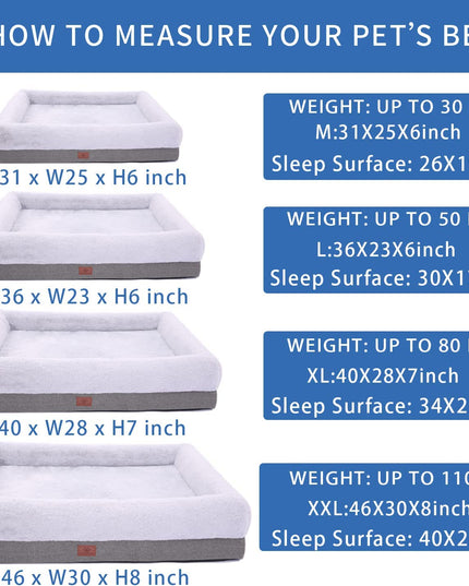 Orthopedic Dog Bed for Medium Dogs, Bolster Sides Dogs Sofa Bed with Removable Washable Cover & Non-Skid Bottom, Soft Pet Bed with Egg Foam Dog Couch for Sleeping, 31 X 25 Inch, Gray