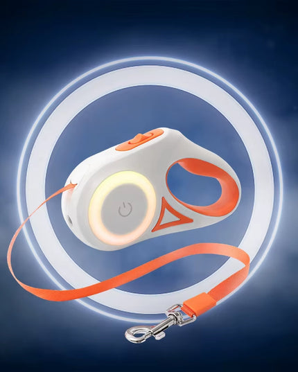 Advanced Durable Automatic Retractable Leash with Flashlight.