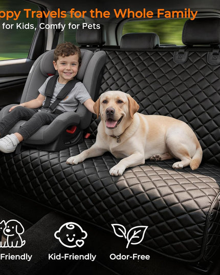 Dog Car Seat Cover for Back Seat, Waterproof Car Seat Protector for Child Carseat & Pets, Nonslip Car Seat Covers for Large Sedans & Large Suvs