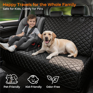 Dog Car Seat Cover for Back Seat, Waterproof Car Seat Protector for Child Carseat & Pets, Nonslip Car Seat Covers for Large Sedans & Large Suvs