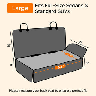 Dog Car Seat Cover for Back Seat, Waterproof Car Seat Protector for Child Carseat & Pets, Nonslip Car Seat Covers for Large Sedans & Large Suvs