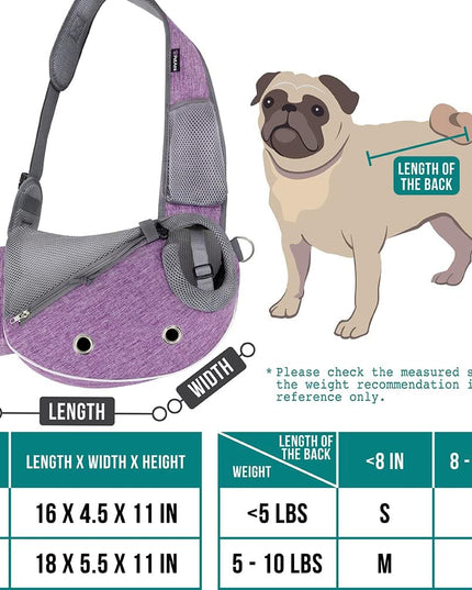 Animal Holder integrated Purse! Max 10Lbs, Purple