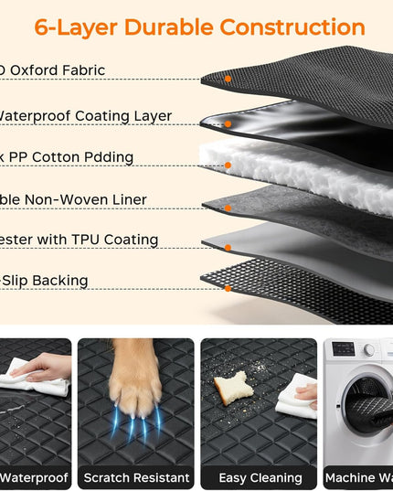 Dog Car Seat Cover for Back Seat, Waterproof Car Seat Protector for Child Carseat & Pets, Nonslip Car Seat Covers for Large Sedans & Large Suvs