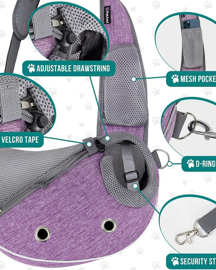 Animal Holder integrated Purse! Max 10Lbs, Purple
