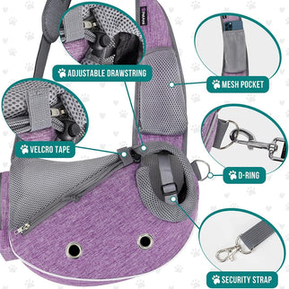 Animal Holder integrated Purse! Max 10Lbs, Purple