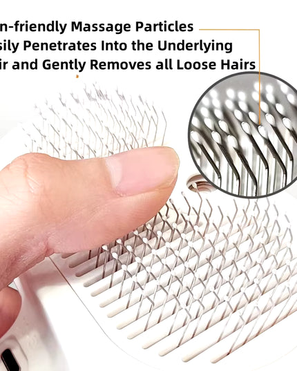 3-In-1 Dog Hair Brush Cat Hair Brush Electric Pet Cleaning Brush Steam Spray Brush Massage Hair Removal Comb Anti-Tangle Brush