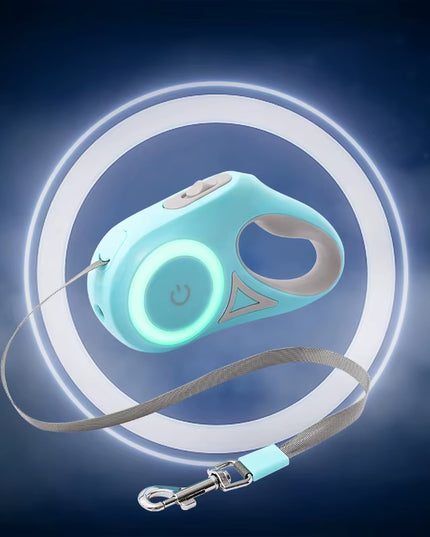 Advanced Durable Automatic Retractable Leash with Flashlight.