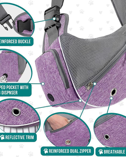 Animal Holder integrated Purse! Max 10Lbs, Purple