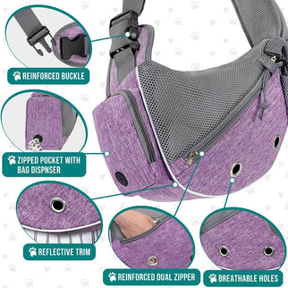 Animal Holder integrated Purse! Max 10Lbs, Purple