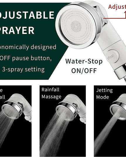 Sink Faucet Sprayer Attachment, Shower Head Attaches to Tub Faucet, Dog Bathing Hose Shower Set for Laundry Bathroom Kitchen