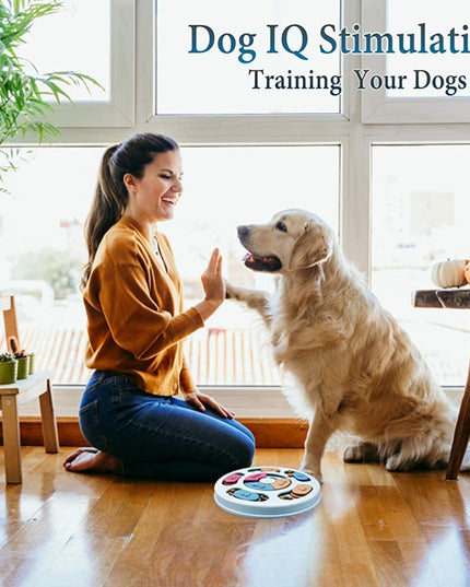 Interactive Dog Puzzle Game Toys, Dog Enrichment Toys for Puppy Mentally Stimulating Treat Dispenser Dog Treat Puzzle Feeder for Small,Medium and & Large Dogs Treat Training (Blue)