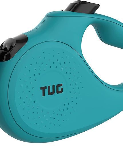 Monochrome 360° Tangle-Free Retractable Dog Leash | 16 Ft Strong Nylon Tape (Small, Aqua)